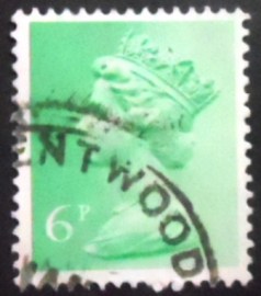 Selo postal do Reino Unido de 1971 Queen Elizabeth II