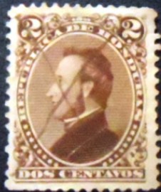 Selo postal de Honduras de 1878 General José Francisco Morazán Quezada
