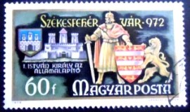 Selo postal da Hungria de 1972 St Stephen