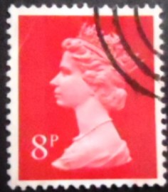 Selo postal do Reino Unido de 1973 Queen Elizabeth II 8