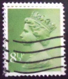 Selo postal do Reino Unido de 1976 Queen Elizabeth II 8½