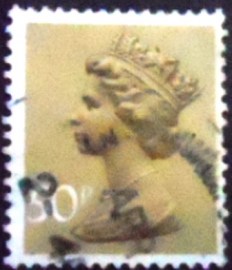 Selo postal do Reino Unido de 1977 Queen Elizabeth II 50