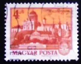 Selo postal da Hungria de 1973 Esztergom