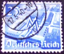 Selo postal da Alemanha Reich de 1940 Views of Leipzig