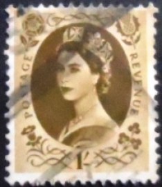Selo postal do Reino Unido de 1953 Queen Elizabeth II 1