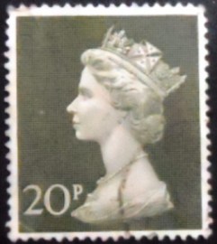 Selo postal do Reino Unido de 1970 Queen Elizabeth II 20