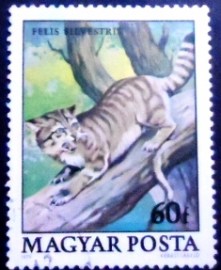 Selo postal da Hungria de 1979 Wildcat