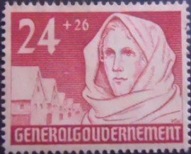 Selo postal da Polônia de 1940 General Government 24
