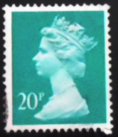 Selo postal do Reino Unido de 1988 Queen Elizabeth II 20