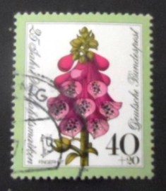 Selo postal da Alemanha de 1974 Flowers