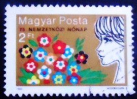 Selo postal da Hungria de 1985 International women's day