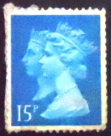 Selo postal do Reino Unido de 1990 Queen Victoria and Queen Elizabeth II 15