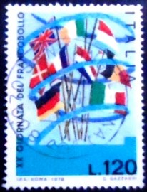 Selo postal da Itália de 1978 20th Stamp Day