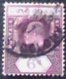 Selo postal da Costa Dourada de 1906 King Edward VII
