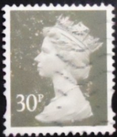 Selo postal do Reino Unido de 1993 Queen Elizabeth II 30
