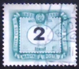 Selo postal da Hungria de 1953 Postage due 2