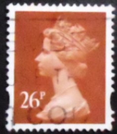 Selo postal do Reino Unido de 1996 Queen Elizabeth II 26