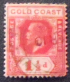 Selo postal da Costa Dourada de 1922 King Edward VII
