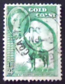 Selo postal da Costa Dourada de 1948 Northern Territories Mounted Constabulary