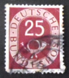 Selo postal da Alemanha de 1951 Digits with Posthorn