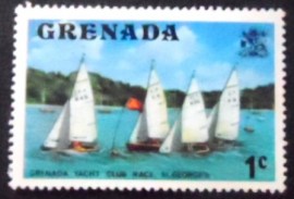 Selo postal de Granada de 1975 Grenada Yacht Club Race