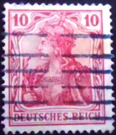 Selo postal da Alemanha Reich de 1900 Germania REICHSPOST 10