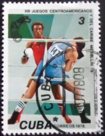Selo postal de Cuba de 1978 Boxing