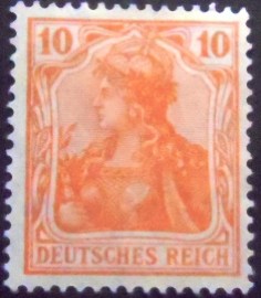 Selo postal da Alemanha de 1920 - 141 U