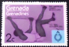 Selo postal de Granada-Grenadines de 1975 Pole-vaulting