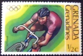 Selo postal de Granada-Grenadines de 1976 Cycling