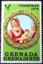 Selo postal de Granada-Grenadines de 1976 Virgin and Child