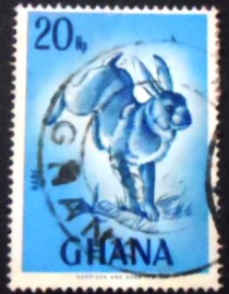 Selo postal de Gana de 1967 Cape Hare