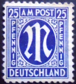 Selo postal da Alemanha de 1945 - 9 U