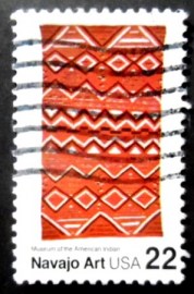 Selo postal dos Estados Unidos de 1986 Navajo Art