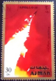 Selo de postal de Ajman de 1971 Start 2