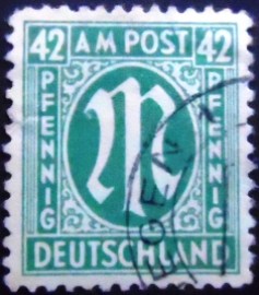 Selo postal da Alemanha de 1945