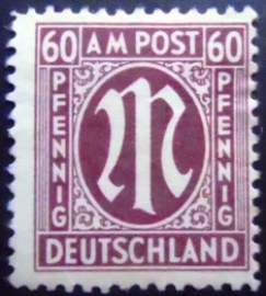 Selo postal da Alemanha de 1946