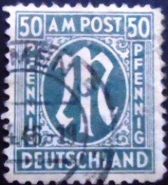 Selo postal da Alemanha de 1945