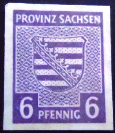 Selo postal da Saxônia de 1945 Coat of arms 6