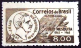 Selo postal Comemorativo do Brasil de 1962 - C 475 M