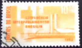 Selo postal do Brasil de 1962 Conferência Interparlamentar - C 477 U