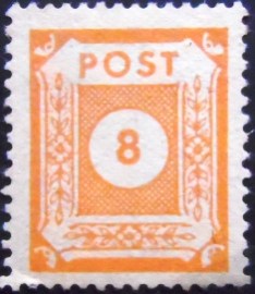 Selo postal da Saxônia de 1945 Standard serie 8