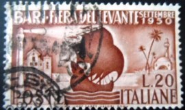 Selo postal da Itália de 1950 Church of St. Nicholas