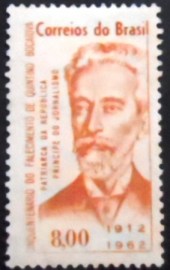 Selo postal do Brasil de 1962 Quintino Bocaiuva - C 482 N