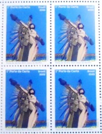 Quadra de selos postais do Brasil de 2022 Bom Jesus do Bonfim