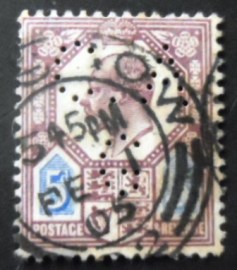 Selo postal do Reino Unido de 1902 King Edward VII