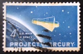 Selo postal dos Estados Unidos de 1962 Friendship 7 Capsule