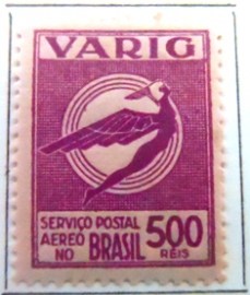 Selo postal do Brasil de 1934 Varig V 38