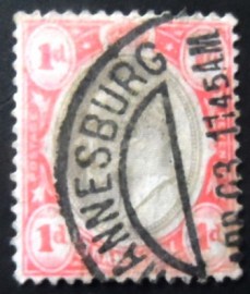 Selo postal de Transvaal de 1902 King Edward VII