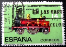 Selo postal da Espanha de 1982 International Railway Congress
